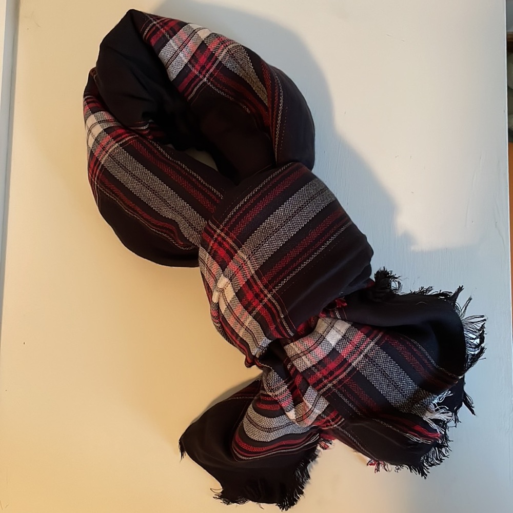 LOFT plaid blanket scarf